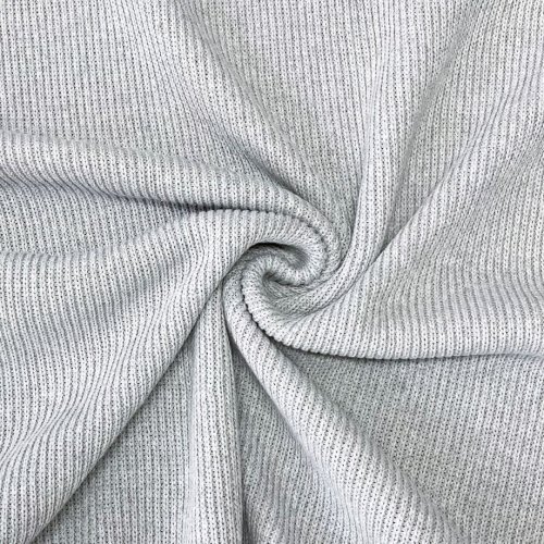 Rippstrick - Recycled Cotton - light grey
