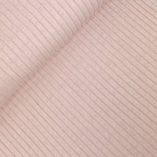 Preview: RESTSTÜCK 80cm !!! - Rippstrick - Recycled Rib - salmon meliert