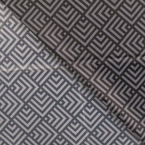 Regenstoff - wasserabweisend - Grafische Rauten - anthrazit