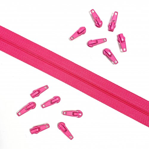 Reißverschluss - endlos - pink - 3m