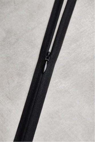 Reißverschluss - nahtverdeckt - 60cm - black