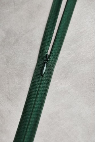 Reißverschluss - nahtverdeckt - 60cm - deep green