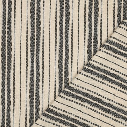 Viskose Leinen - Remi - natural/black