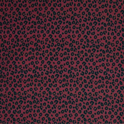 Ripp Jersey - Leopard - bordeaux