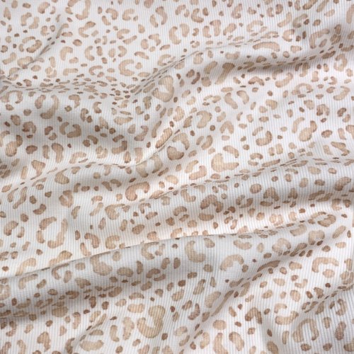 Rib Jersey - Leo - ivory/blush
