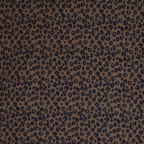 Ripp Jersey - Leopard - braun