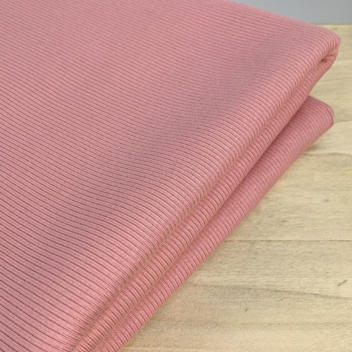 RESTSTÜCK 0,60m !!! - Ribjersey - uni - old rose