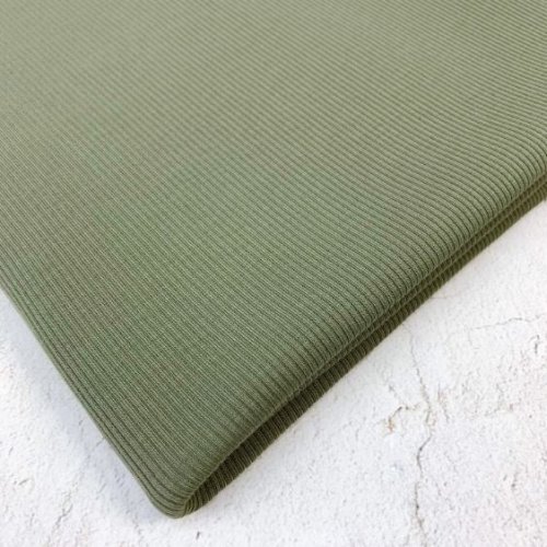 RESTSTÜCK 1,0m !!! - Ribjersey - uni - olive