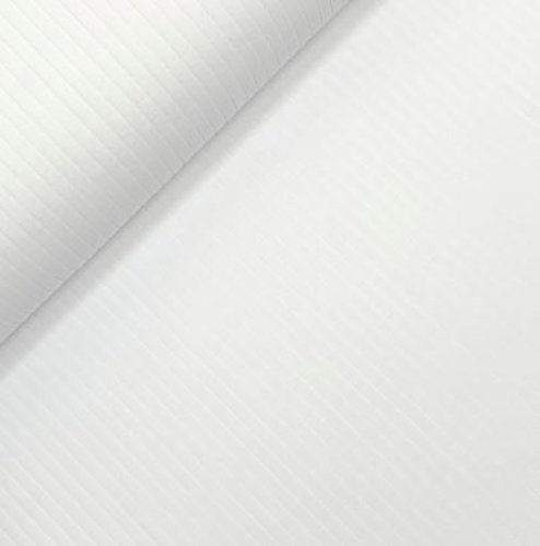 Rippenjersey - uni - weiß