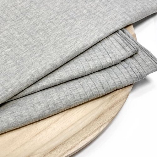 RESTSTÜCK 1,0m !!! - Rippenjersey - grey melange