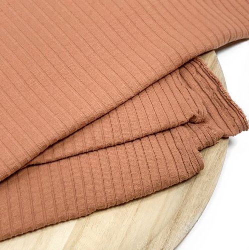RESTSTÜCK 1,0m !!! - Rippenjersey - peach