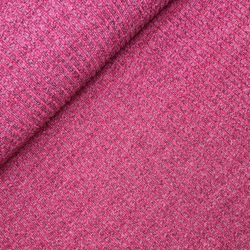 Preview: RESTSTÜCK 1,70m !!! - Rippen Strick - melange - pink