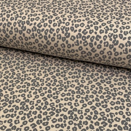 Ripp Jersey - Leopard - creme