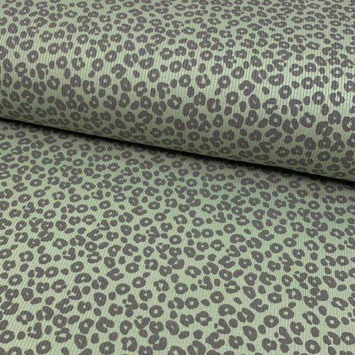 Ripp Jersey - Leopard - dusty green