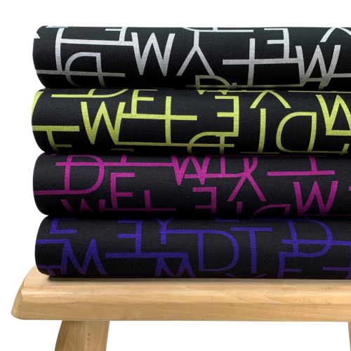 Preview: RESTSTÜCK 1,40m !!! - Romanit Jersey - Buchstaben - purple