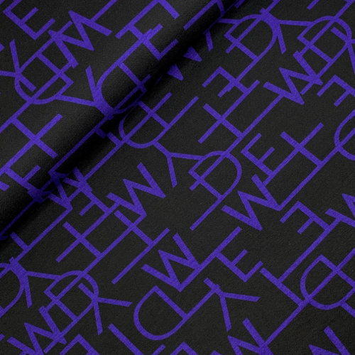 Preview: RESTSTÜCK 1,40m !!! - Romanit Jersey - Buchstaben - purple