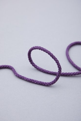 Baumwollkordel - rund - 5mm - plum - Mind the Maker