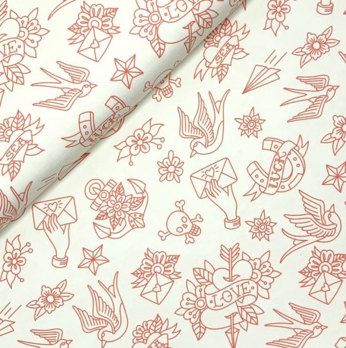 RESTSTÜCK 1,0m !!! - Bio Jersey - Sailor Simple - Col. 3 - Ahoy - Hamburger Liebe - Albstoffe