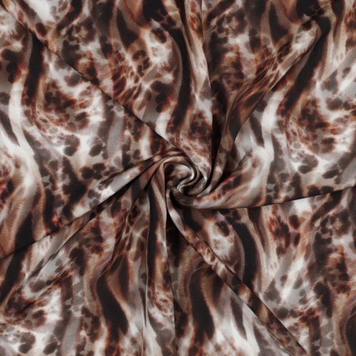 Viskose mit LENZING™ ECOVERO™ Fasern - Sanna Animal - brown