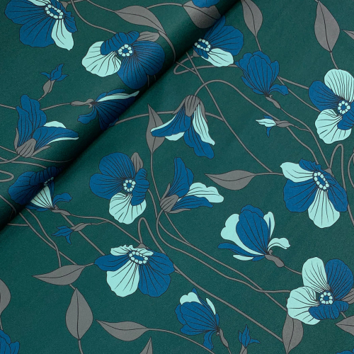 Preview: RESTSTÜCK 0,50m !!! - Satin - Eliza - green