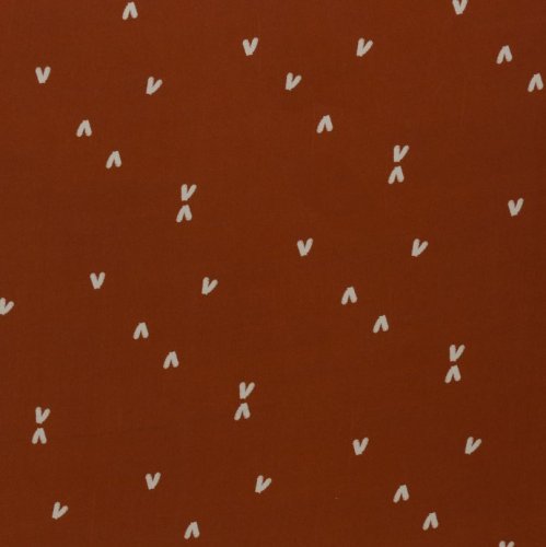 RESTSTÜCK 2,20m !!! - Viskose - Scala V Striche - terracotta - Swafing