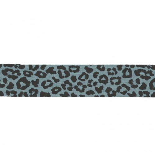 Schrägband - elastisch - Leo - 3m - dusty blue