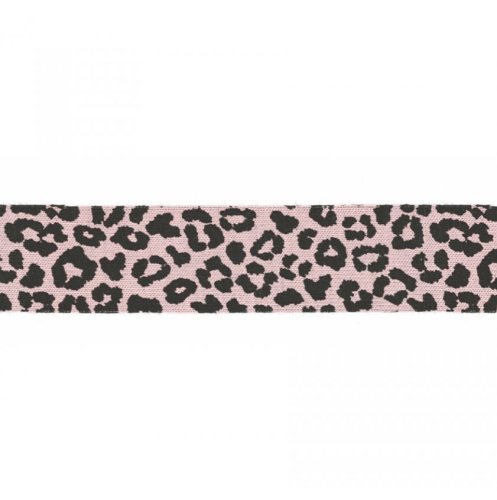 Schrägband - elastisch - Leo - 3m - dusty pink