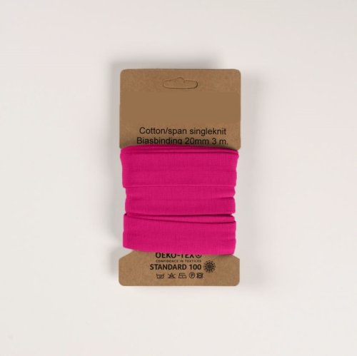 Schrägband Jersey - elastisch - fuchsia - 3m