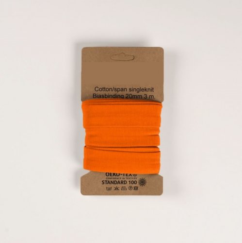 Schrägband Jersey - elastisch - orange - 3m - Matching Colours