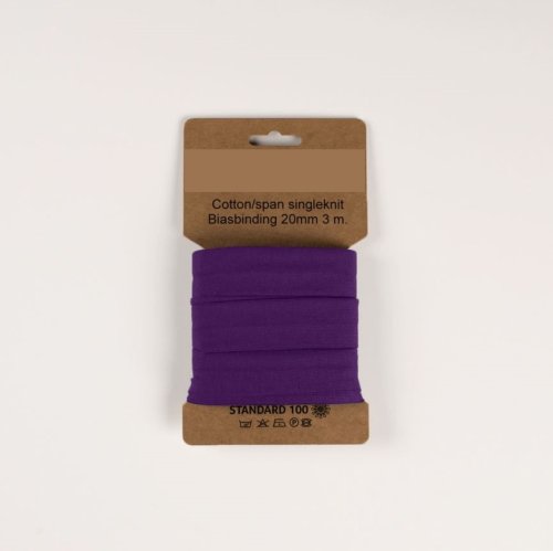Schrägband Jersey - elastisch - purple - 3m