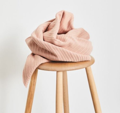 RESTSTÜCK 1,0m !!! - Bio Strick - Selanik - rose - Mind the Maker