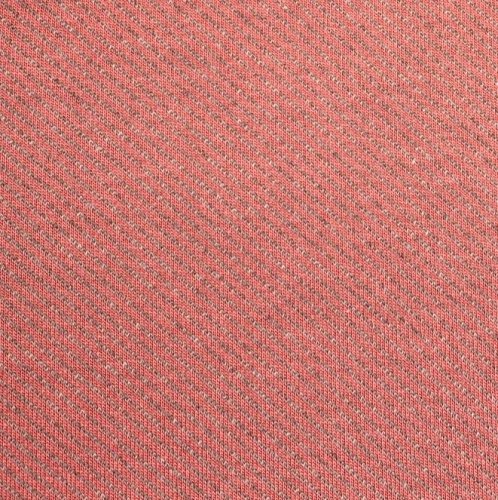 Preview: RESTSTÜCK 0,80m !!! - Jacquard Jersey - Serge - Streifen diagonal - grau/lachs - Swafing