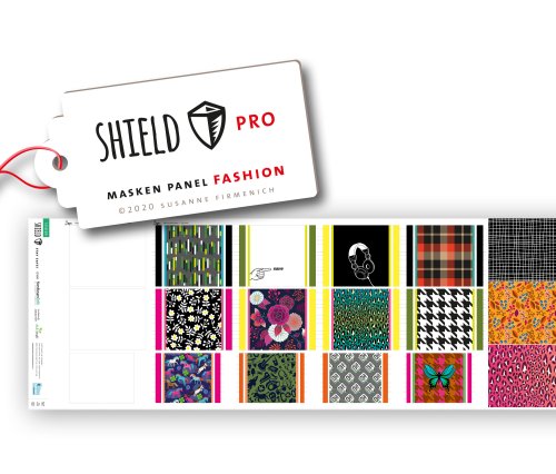 RESTSTÜCK 1,00m !!! - SHIELD PRO Panel - FASHION - eckige Masken - Albstoffe - Hamburger Liebe