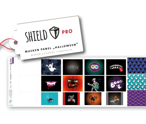 SHIELD PRO Panel - HALLOWEEN - eckige Masken - Albstoffe - Hamburger Liebe