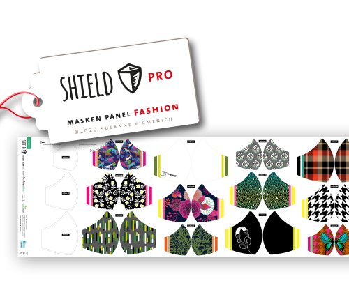 SHIELD PRO Panel - FASHION - runde Masken - Albstoffe - Hamburger Liebe