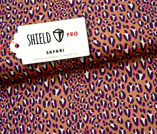 RESTSTÜCK 0,70m !!! - SHIELD Jersey - Col.3 - Safari - orange - antimikrobiell - Albstoffe - Hamburger Liebe