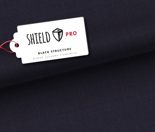 SHIELD PRO Jersey - uni Structure - schwarz A99 - antimikrobiell - Albstoffe - Hamburger Liebe