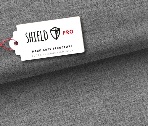 SHIELD PRO Jersey - uni Structure - dark grey Col. 45 - antimikrobiell - Albstoffe - Hamburger Liebe