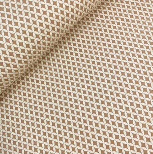 Bio Jacquard Jersey - 3D Shippou Knit - meringa/scoiatollo - Sakura - Hamburger Liebe - Albstoffe