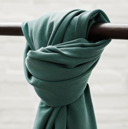 RESTSTÜCK 0,80m !!! - Soft Stretch Twill mit TENCEL™ - aqua - meetMilk