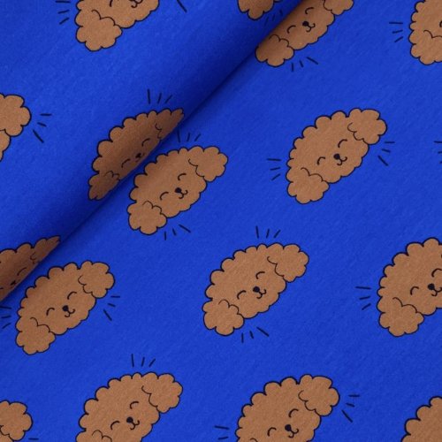 Soft Sweat - Curly Dog - cobalt