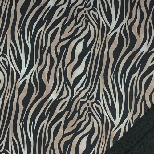 Preview: RESTSTÜCK 1,00m !!! - Softshell - Zebra - black