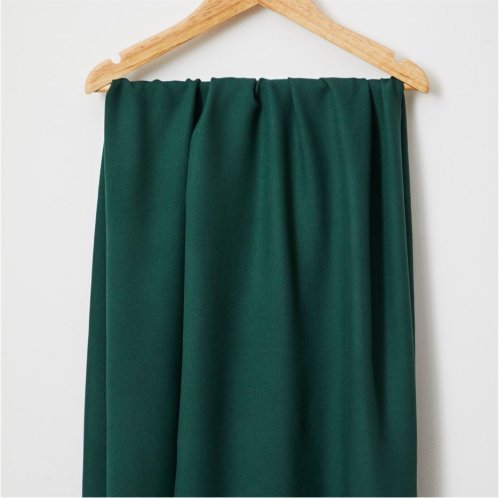 RESTSTÜCK 1,40m !!! - Viskose Crepe mit LENZING™ ECOVERO™ Fasern - Leia - bottle green - mind the Maker