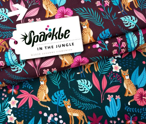 Bio Jersey - In the Jungle - Col.1 - Sparkle - Hamburger Liebe - Albstoffe