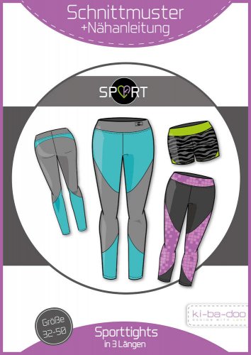 Papierschnittmuster - Sporttight - Damen - Kibadoo