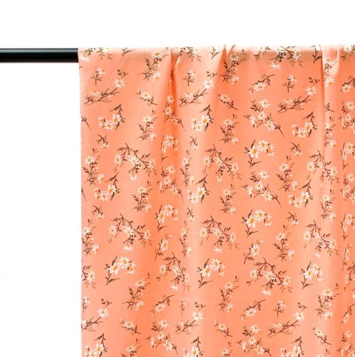 RESTSTÜCK 90cm !!! - Viskose - Spring Delight - coral
