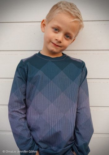 Preview: Jersey Panel - Square Dance Kombi - petrol - Thorsten Berger - Swafing