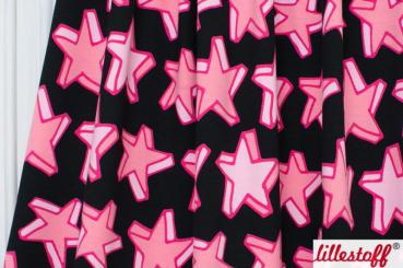 Bio Jersey Starlet - schwarz pink - Lillestoff