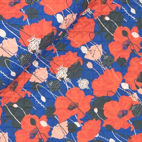 Stepper - Poppy Flowers - blue/red