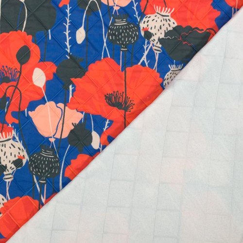 Stepper - Poppy Flowers - blue/red